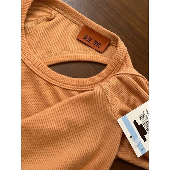 Alix NYC Elton Single Cold Shoulder Long Sleeve Body-Con Dress XSmall Womens - Picture 8 of 9